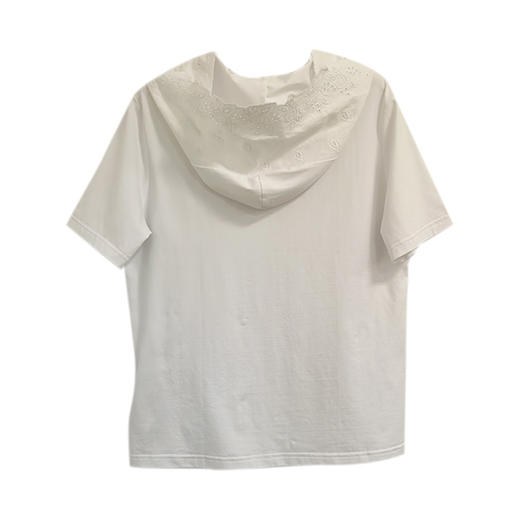 VIVIAN LIU薇薇安刘 D2457312夏女装新款针织短袖帽衫 商品图1