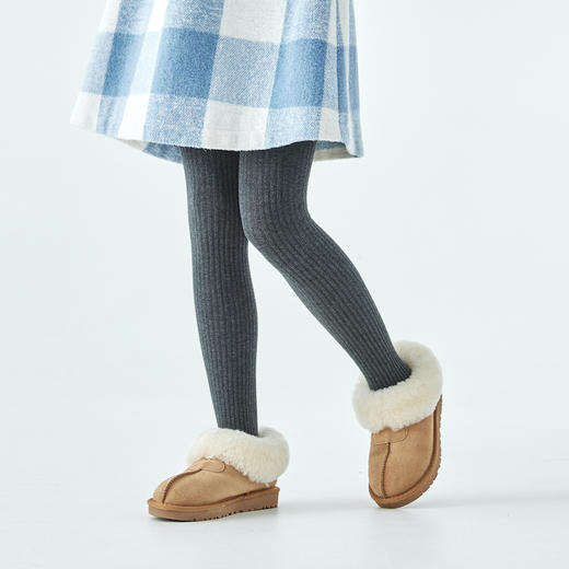 棵初2024年秋冬新款中大童纯色百搭打底裤女童高弹无束缚连裤袜 商品图1