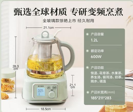 北鼎养生壶全玻璃 FK571 商品图1
