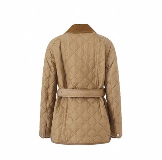 巴家25新品女士马术骑士刺绣绗缝薄款棉服 商品图1