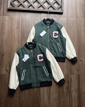 蔻池女士夹克保暖防风棉质拼色春秋日常休闲外套