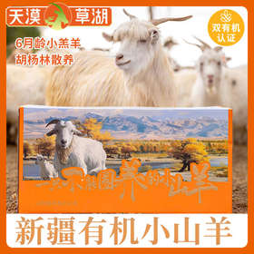 新疆有机草湖小山羊 一只不能圈养的小山羊 来自新疆有机限定牧场的好礼