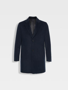 callisto星空蓝大师系列羊绒羊毛大衣