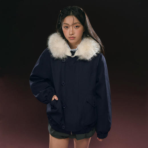 Ariseism 美式复古棉服外套女冬季新款上衣 商品图2