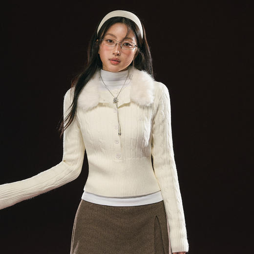 Ariseism 美式复古毛衣女秋季新款上衣 商品图2