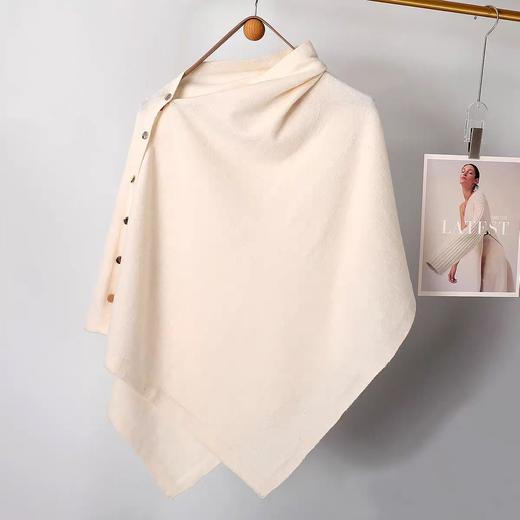 【秋冬新款披肩】时尚百搭斜扣 宽松高级感斗篷外搭 装饰围巾披风 商品图11