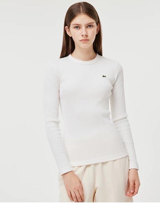 法国🐊女装25纯色圆领修身正肩T恤打底衫 商品图5