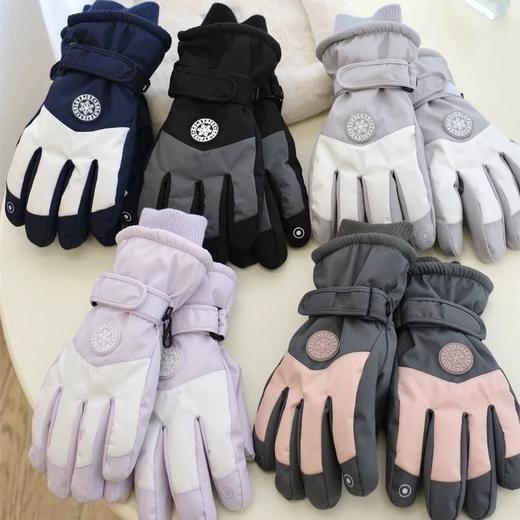 保暖！触屏！防水防风！【滑雪运动风加绒可触屏手套 保暖！触屏！防泼水防风】贴合手掌，舒适性极高！不臃肿！ 商品图0