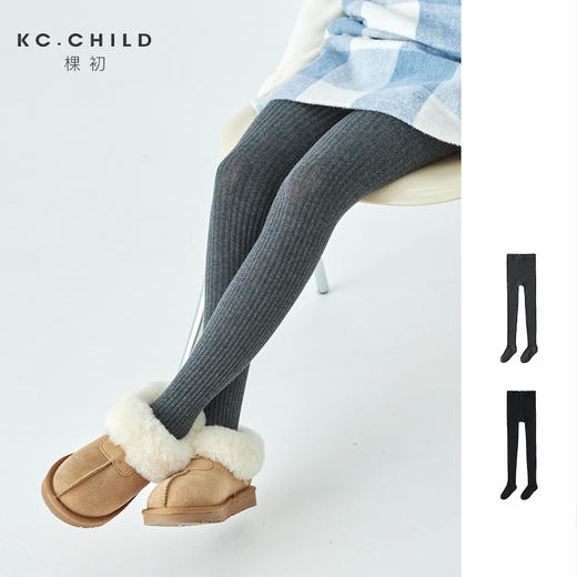 棵初2024年秋冬新款中大童纯色百搭打底裤女童高弹无束缚连裤袜 商品图0