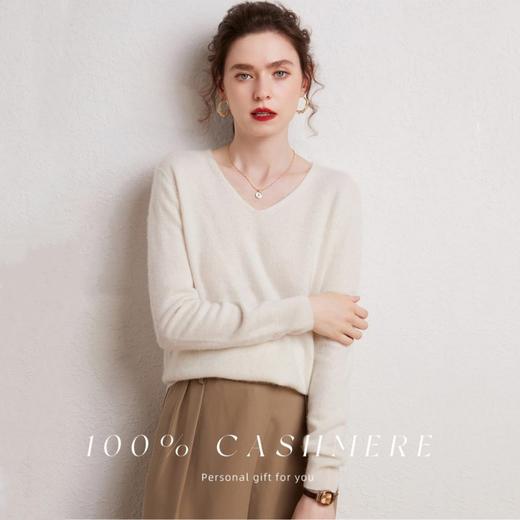 『DANMO云感针织羊毛衫』100羊毛 一线成衣 蓬松软糯 温柔知性 经典暖冬色系 V领/圆领 商品图2