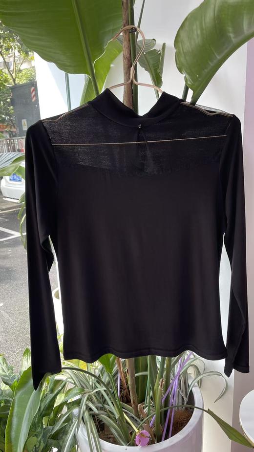 热奶肌底衣网纱镂空时尚小衫内穿外搭舒适透气16635106 商品图5