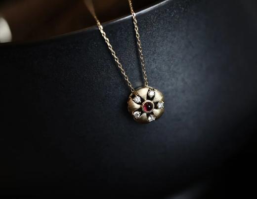 春天花会开，素面红宝石锁骨链 商品图4