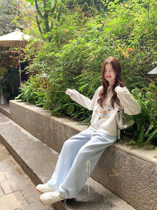 <曾小咸推荐>现货秒杀！微信超特价！宽松直筒休闲束脚长裤 日常179.99 立减90 秒杀89.99！ 商品图8