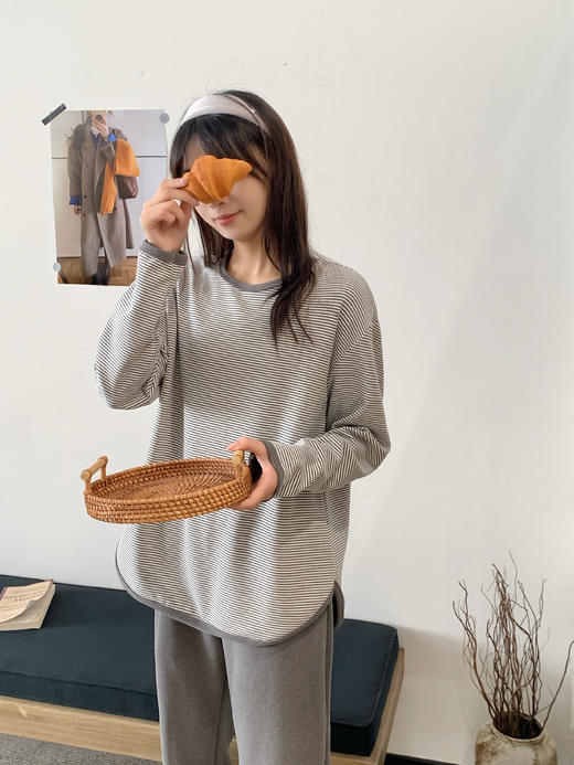 【小邻酱羊毛蚕丝条纹保暖套装Z2001】保暖衣王者👍绵羊毛➕桑蚕丝❗️从里热到外‼️暖而不臃肿😍  ✅羊毛➕桑蚕丝，‏复合织制，⁤1件比2件还暖-PWJCY 商品图11