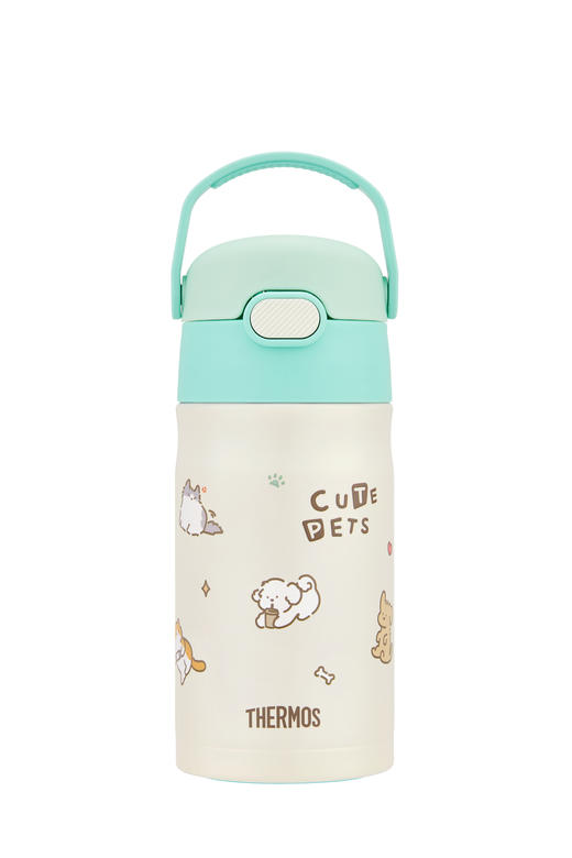 膳魔师萌宠系列350ML吸管保温杯TCKL-350FS-GG-PET 商品图0