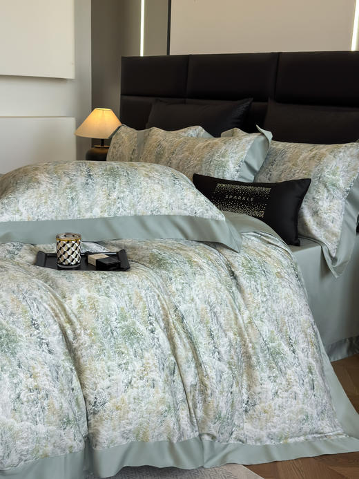 【线下门店轻奢高品质款】「超柔加厚磨毛 铂金艾阳绒」升温➕8°抑菌艾能纤维磨毛四件套 商品图2