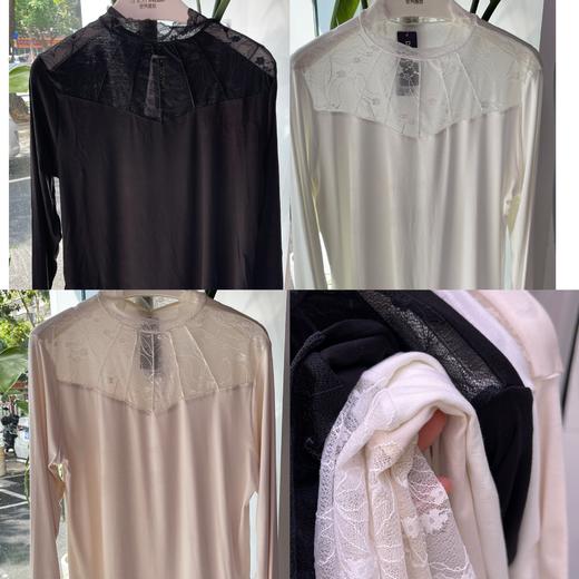 热奶肌底衣蕾丝花边小立领时尚小衫内穿外搭自带气质款16635107 商品图4