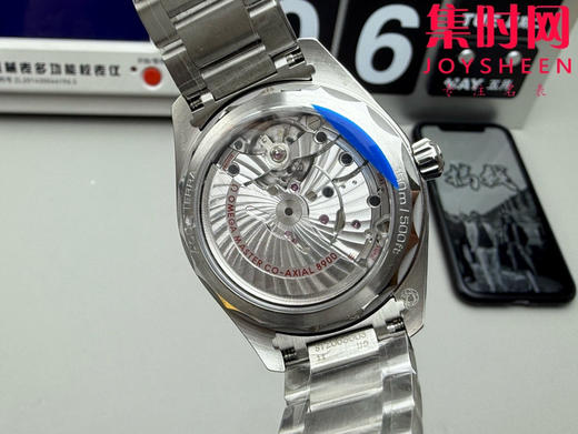 欧米茄VS海马150米系列 柚木蓝 6点位日历 Aqua Terra 150米腕表 8900一体机 男士腕表 表径41mm 商品图8