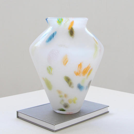 碧轩新品简约创意渐变彩色磁粉哑光打沙花瓶摆仿真花客厅玄关花器 商品图2