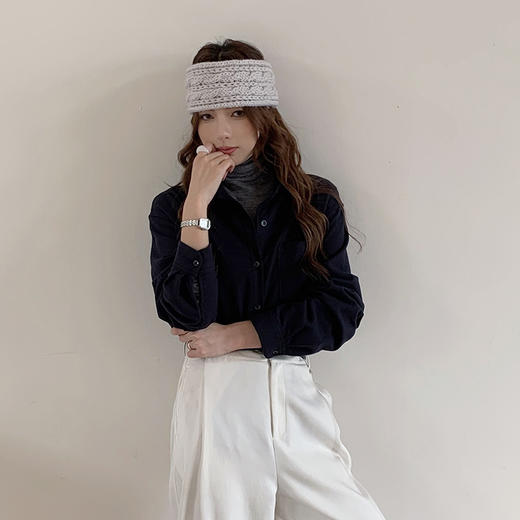 【专柜品质】秋冬新品女士纯棉衬衫 超柔亲肤百搭开衫休闲外套衬衣 商品图3