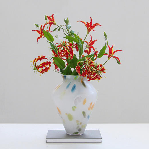 碧轩新品简约创意渐变彩色磁粉哑光打沙花瓶摆仿真花客厅玄关花器 商品图0