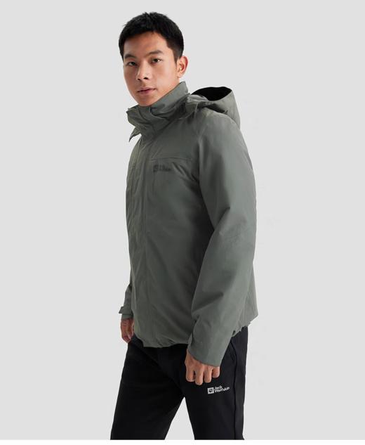 【云粉节】【6折】6楼JACKWOLFSKIN狼爪ROBUST男士防水软壳三合一冲锋衣5122271-6945吊牌价2899折后价1739 商品图1