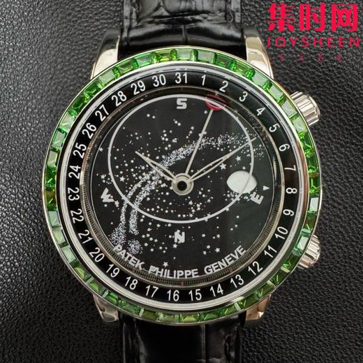 新品上市 匠心打造 百达翡丽PP-3K超级复杂功能时计6104G系列 改装定制宝石款 男士腕表 日内瓦苍穹系列，你可曾想象把星空佩戴在手腕上吗？ 商品图0