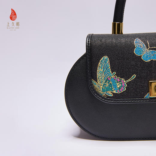 新中式国风宋锦腋下包 手提包 晴春蝶戏拎包BWS25A0401 商品图3