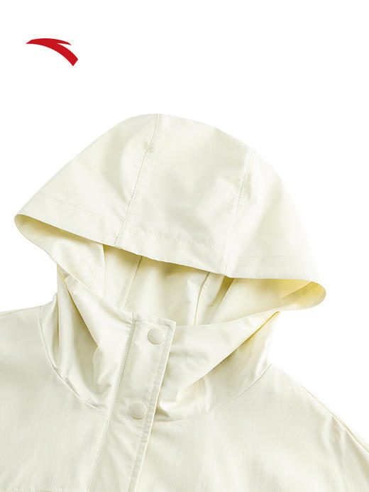 安踏【关晓彤同款】工装风休闲外套 女新款宽松梭织运动上衣162538603 浅柠黄-2 商品图8