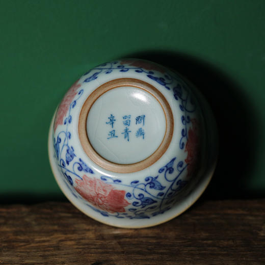 问鼎留青/天青/鸡缸杯（莲相） 商品图2