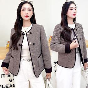 QYM AM5C060-Y小香风短款外套时尚休闲上衣