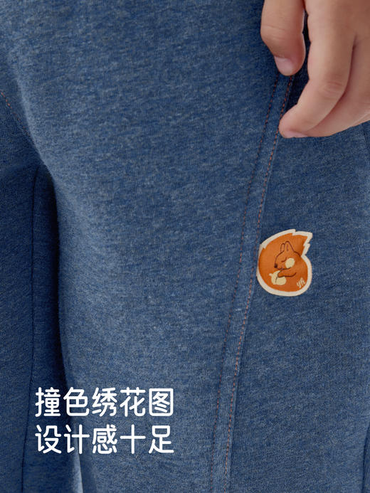 英氏儿童长裤男童秋冬束脚裤舒适保暖休闲新款裤子YRKCJ4R031A 商品图3
