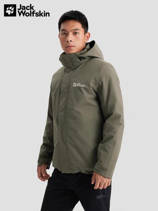 【云粉节】【6折】6楼JACKWOLFSKIN狼爪ROBUST男士防水软壳三合一冲锋衣5122271-5719吊牌价2899折后价1739 商品图0