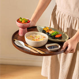 摩登主妇一人食仪式感餐具家用碗具盘子早餐摆盘托盘月子碗碟套装