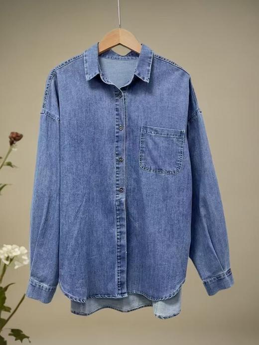 【秋新品】古泥5918简约100%棉牛仔衬衫-喜出 商品图2