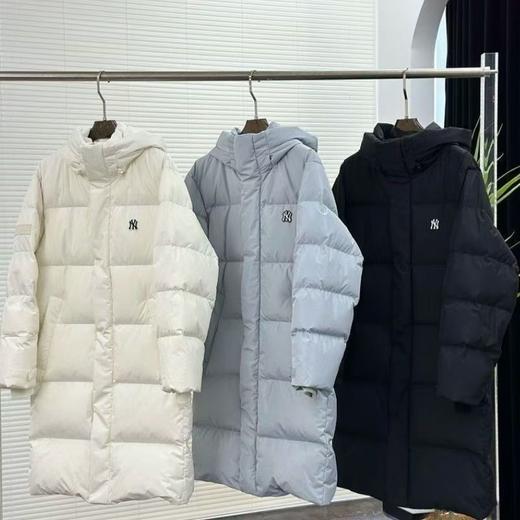 优选丨MLB 纯色长款连帽羽绒服（爆单预售3-5天） 商品图0