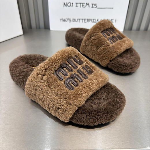 厚底毛毛拖鞋 女外穿2025新款秋冬季羊羔毛茸拖  网红时尚家居棉拖鞋 商品图7