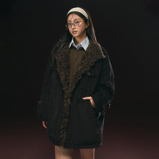 Ariseism 美式复古毛呢外套女秋季新款上衣 商品图1