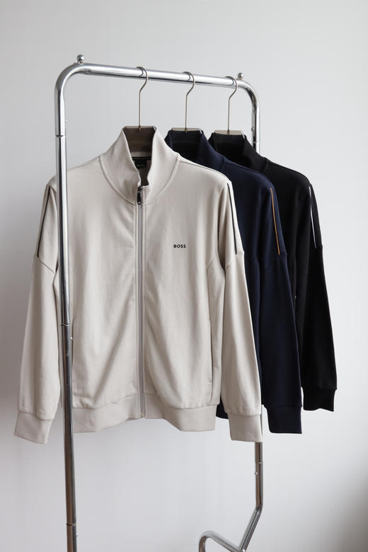 三色H.B 25秋季新款 纯棉毛圈立领夹克外套 WT907 商品图3