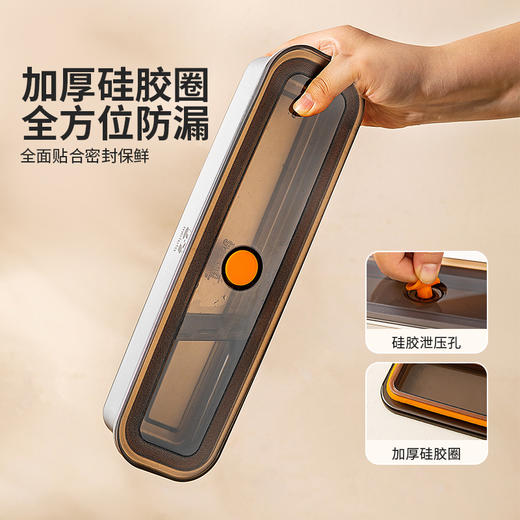 摩登主妇316不锈钢冰箱收纳盒食品级面条挂面整根葱蒜保鲜密封盒 商品图2