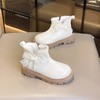 九峰鸟女童马丁靴儿童白色短靴洋气新款秋冬季女宝靴子公主风蝴蝶结26-37 商品缩略图3