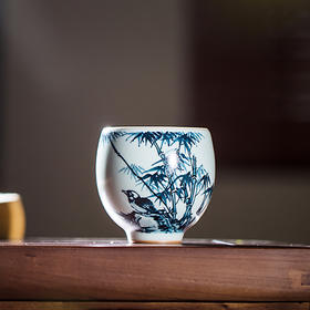 问鼎留青/天青/绿萼杯（密竹鸟啼）