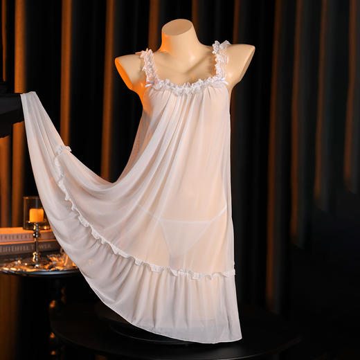 霏慕 温柔心动法式宫廷睡裙5007 商品图2