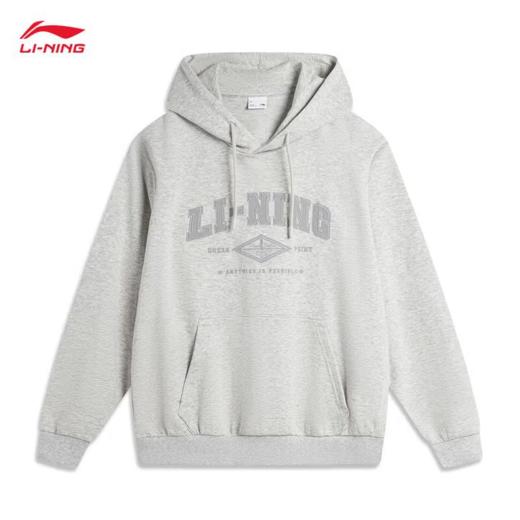 李宁男子秋季印花套头连帽卫衣AWDU615-5 商品图0