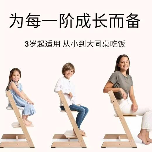 【成长型】stokke/TrippTrapp成长椅单椅儿童宝宝可调节实木餐椅（需要5次以上 3个月以上老客截图） 商品图0