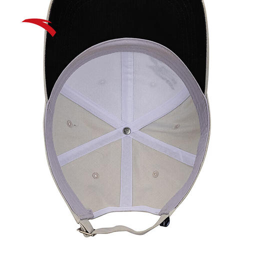 安踏（ANTA）运动男女同款棒球帽夏季百搭休闲潮流遮阳鸭舌防晒帽192538252 浅米灰-5 商品图3