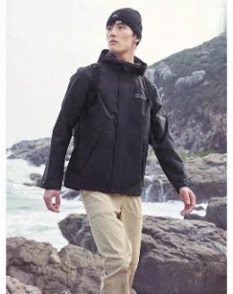 【云粉节】【6折】6楼JACKWOLFSKIN狼爪FERNWEH男士防风防水透汽冲锋衣5124051-6000吊牌价1399折后839