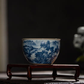 问鼎留青/月白/风水缸杯（自得清阴）