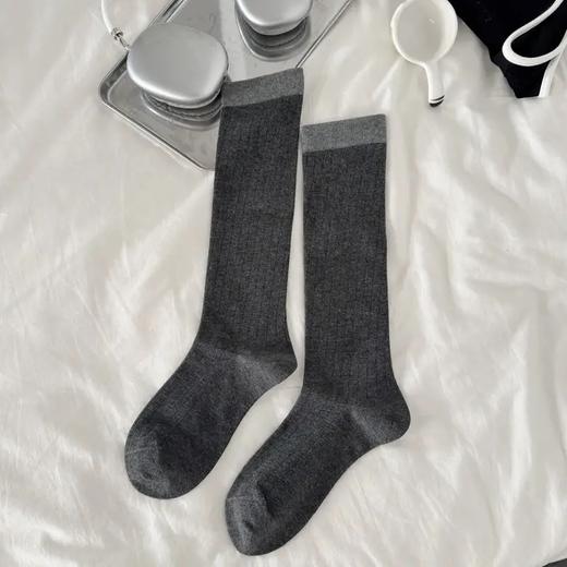 现货【YW】无忧购25元5双，39元10双秋冬搭配系列长筒袜拼色小腿袜2020（截单后3-5天发货) 商品图7