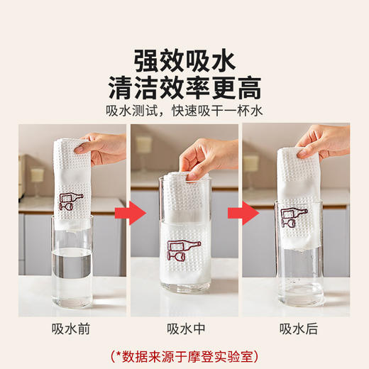 摩登主妇红酒杯擦拭布杯子专用口布无痕不留水渍擦杯布玻璃清洁布 商品图4